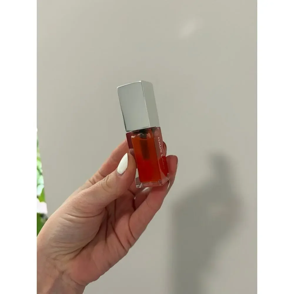 NEW Haus Labs PhD Hybrid Lip Oil in Secondary Orange